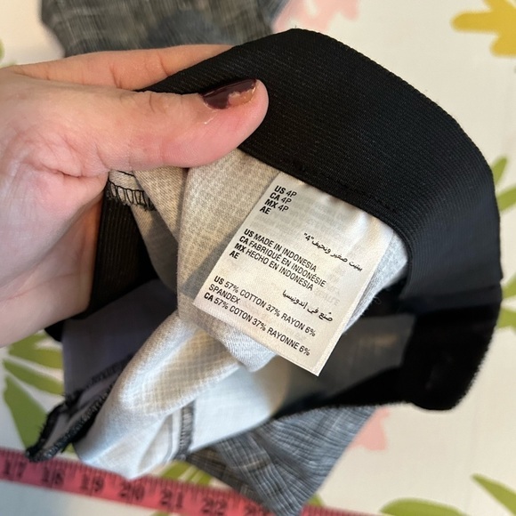 Alfani 4P black-and-white stretch pull on workwear pants - Picture 7 of 7